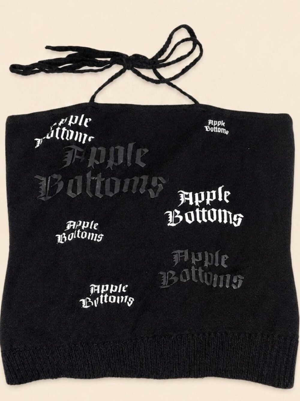 Apple Bottoms Black Knit Halter Top - Picture 4 of 6
